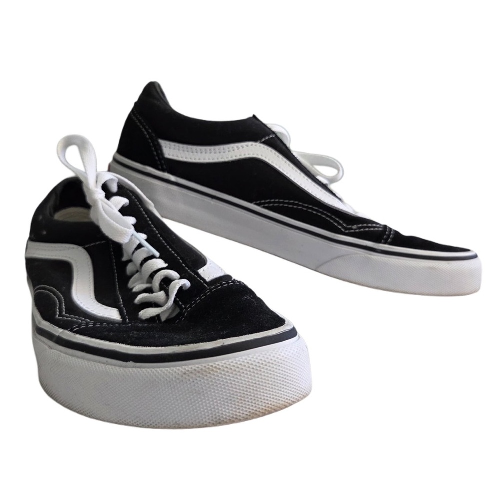 Vans Black and White Athletic Shoes